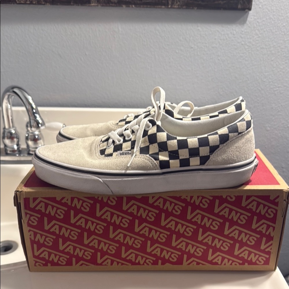 Vans Black and White Checkerboard Shoes